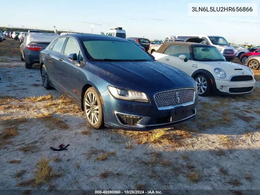 2017 Lincoln Mkz Hybrid Select VIN: 3LN6L5LU2HR656866 Lot: 40590060