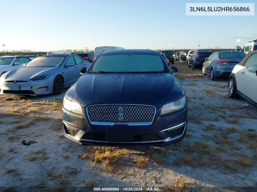 2017 Lincoln Mkz Hybrid Select VIN: 3LN6L5LU2HR656866 Lot: 40590060