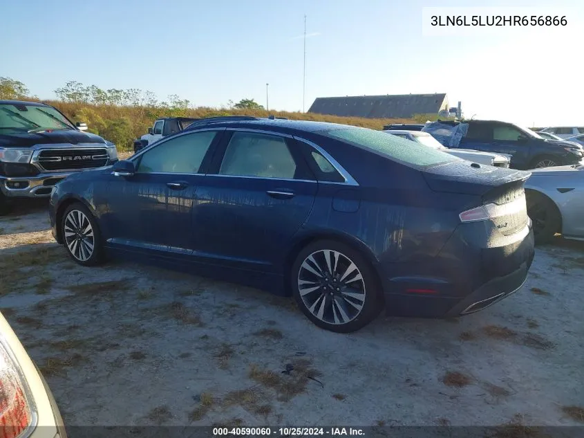 2017 Lincoln Mkz Hybrid Select VIN: 3LN6L5LU2HR656866 Lot: 40590060