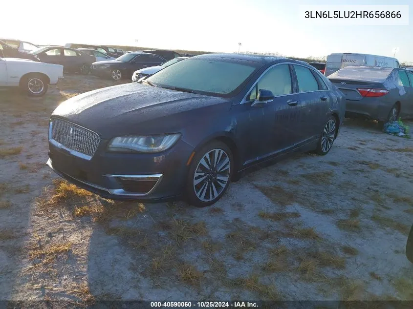 2017 Lincoln Mkz Hybrid Select VIN: 3LN6L5LU2HR656866 Lot: 40590060