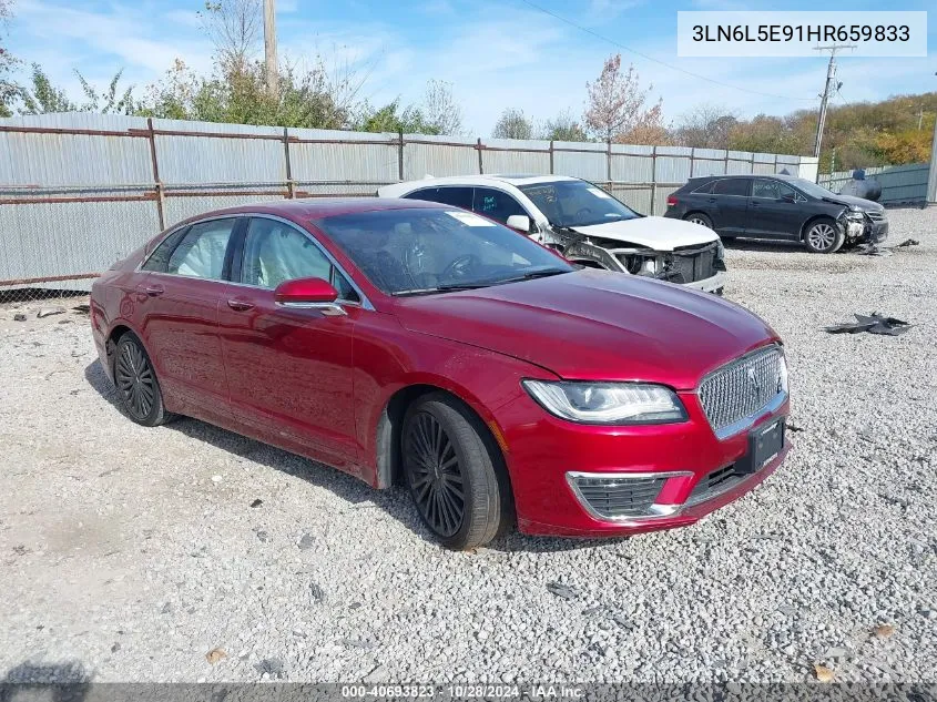 2017 Lincoln Mkz Reserve VIN: 3LN6L5E91HR659833 Lot: 40693823