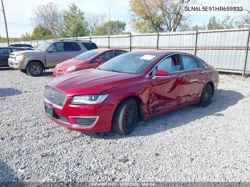 2017 Lincoln Mkz Reserve VIN: 3LN6L5E91HR659833 Lot: 40693823