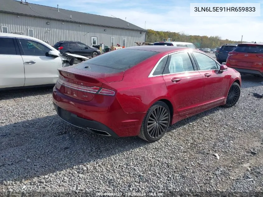 2017 Lincoln Mkz Reserve VIN: 3LN6L5E91HR659833 Lot: 40693823