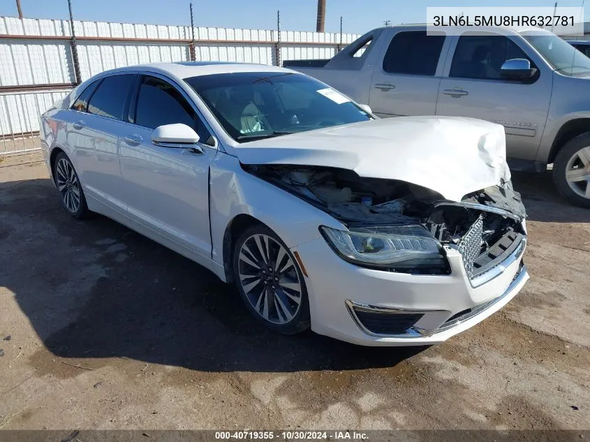 2017 Lincoln Mkz Hybrid Reserve VIN: 3LN6L5MU8HR632781 Lot: 40719355