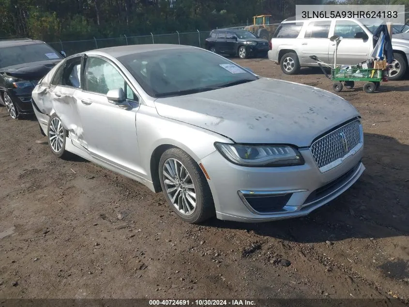 2017 Lincoln Mkz Premiere VIN: 3LN6L5A93HR624183 Lot: 40724691