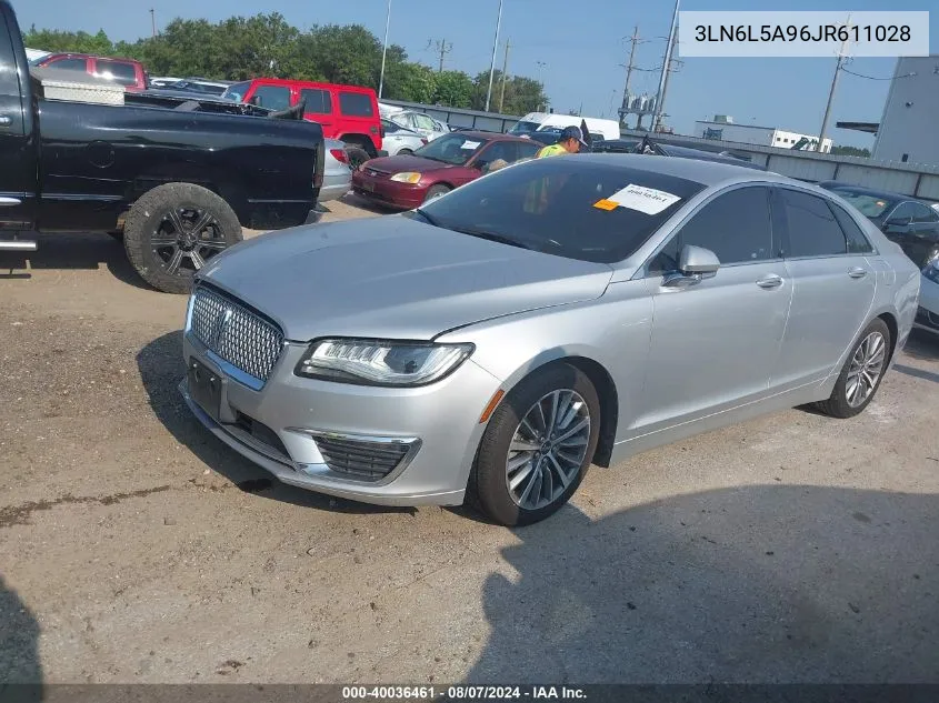 2018 Lincoln Mkz Premiere VIN: 3LN6L5A96JR611028 Lot: 40036461