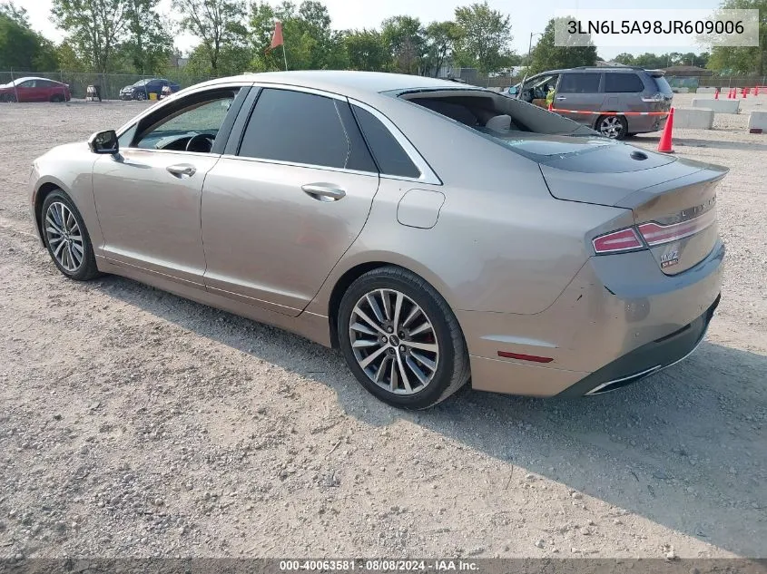 2018 Lincoln Mkz Premiere VIN: 3LN6L5A98JR609006 Lot: 40063581