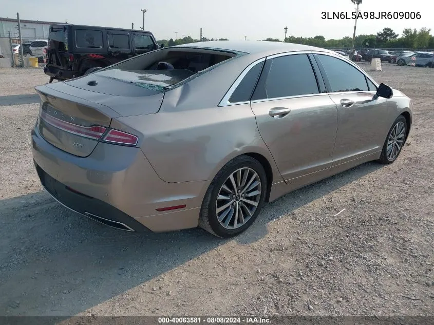 2018 Lincoln Mkz Premiere VIN: 3LN6L5A98JR609006 Lot: 40063581