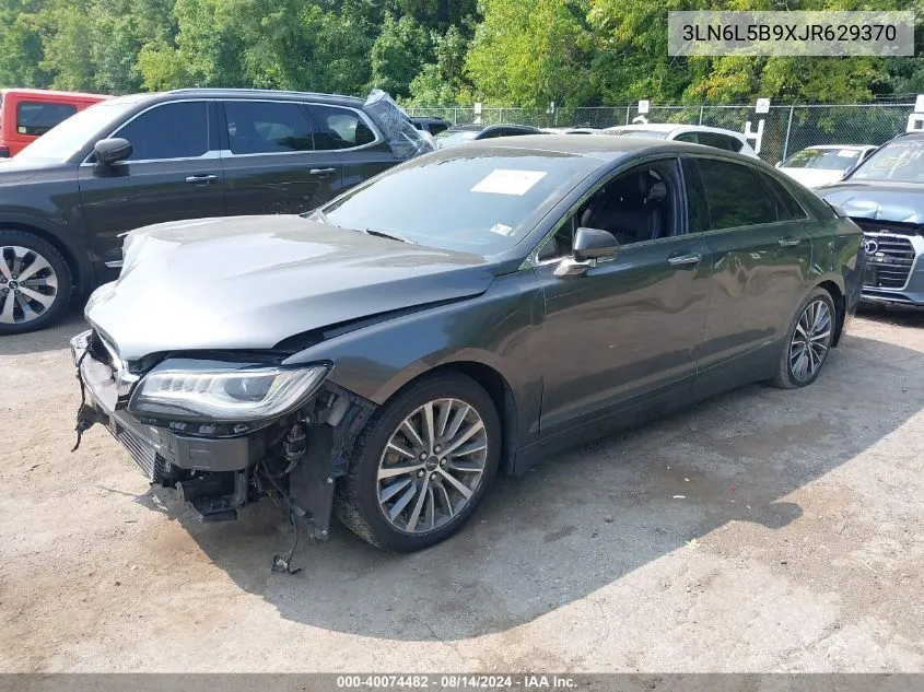 2018 Lincoln Mkz Premiere VIN: 3LN6L5B9XJR629370 Lot: 40074482