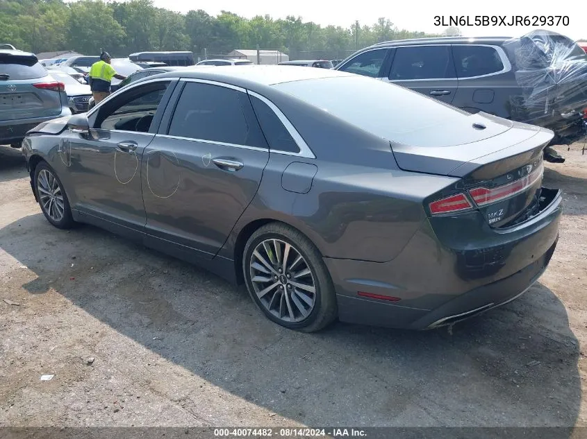 2018 Lincoln Mkz Premiere VIN: 3LN6L5B9XJR629370 Lot: 40074482