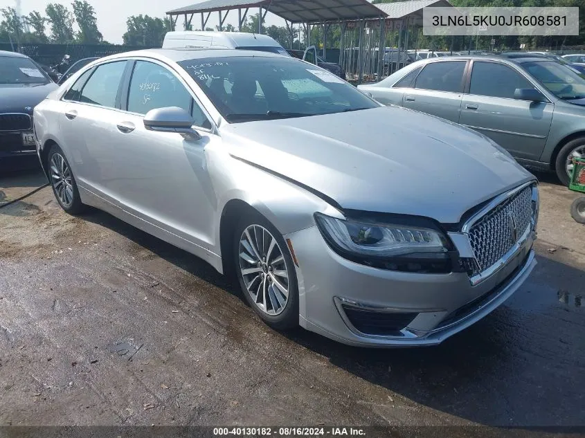 3LN6L5KU0JR608581 2018 Lincoln Mkz Hybrid Premiere