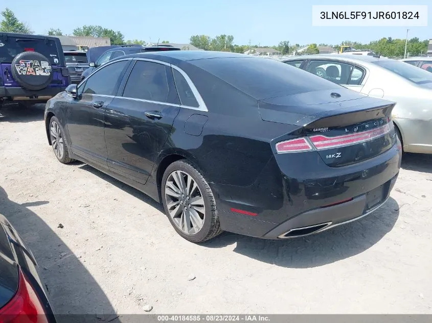 2018 Lincoln Mkz Reserve VIN: 3LN6L5F91JR601824 Lot: 40184585