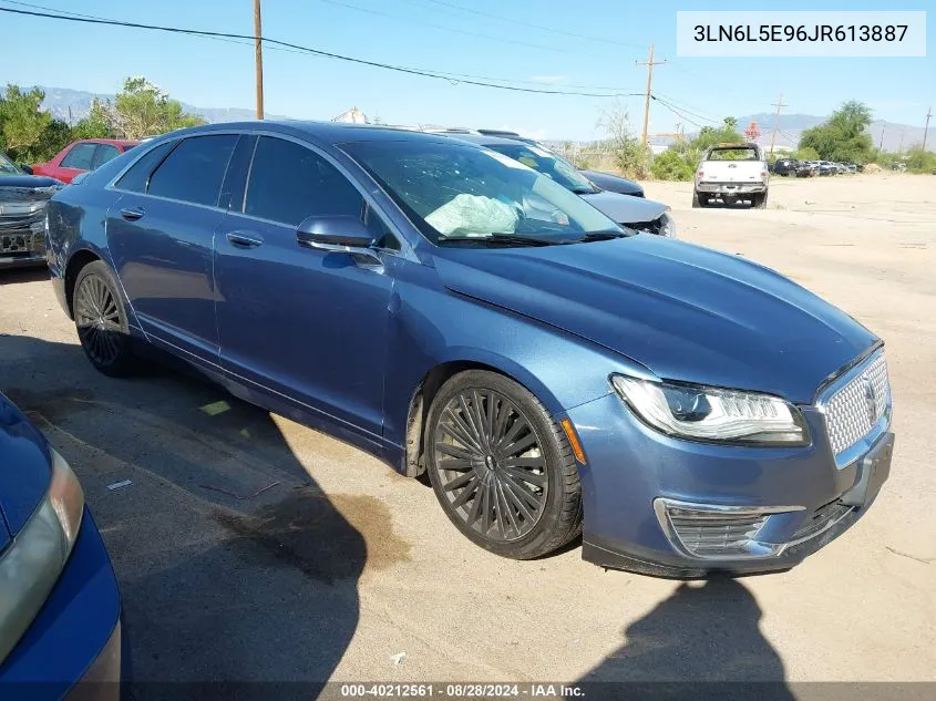 2018 Lincoln Mkz Reserve VIN: 3LN6L5E96JR613887 Lot: 40212561