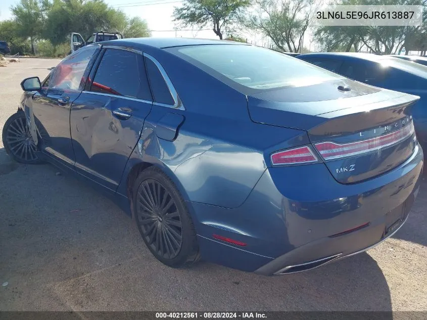 2018 Lincoln Mkz Reserve VIN: 3LN6L5E96JR613887 Lot: 40212561