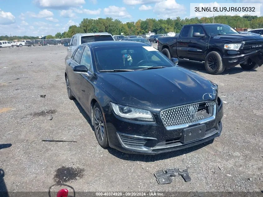 2018 Lincoln Mkz Hybrid Select VIN: 3LN6L5LU9JR605032 Lot: 40374928