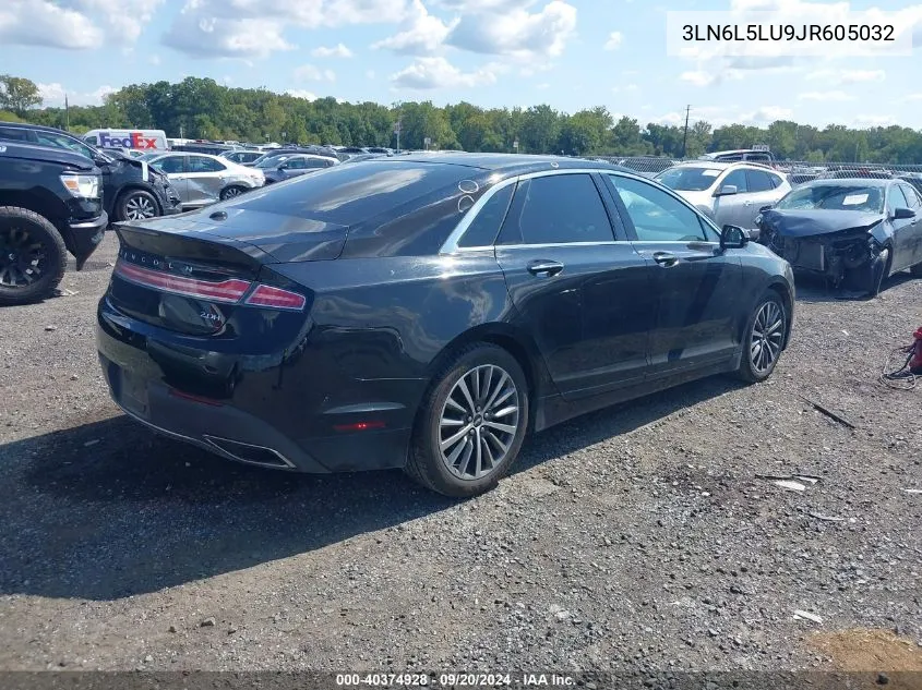 2018 Lincoln Mkz Hybrid Select VIN: 3LN6L5LU9JR605032 Lot: 40374928