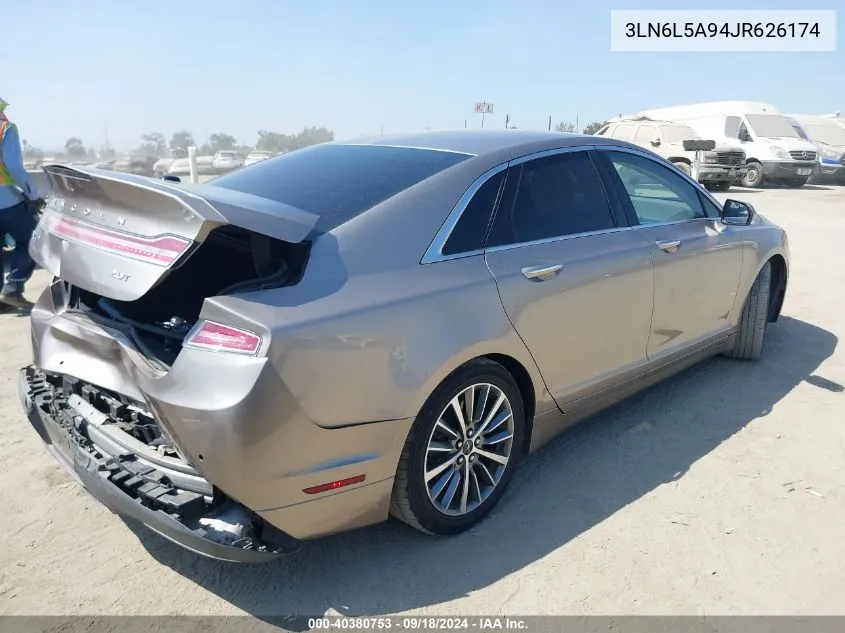 2018 Lincoln Mkz Premiere VIN: 3LN6L5A94JR626174 Lot: 40380753