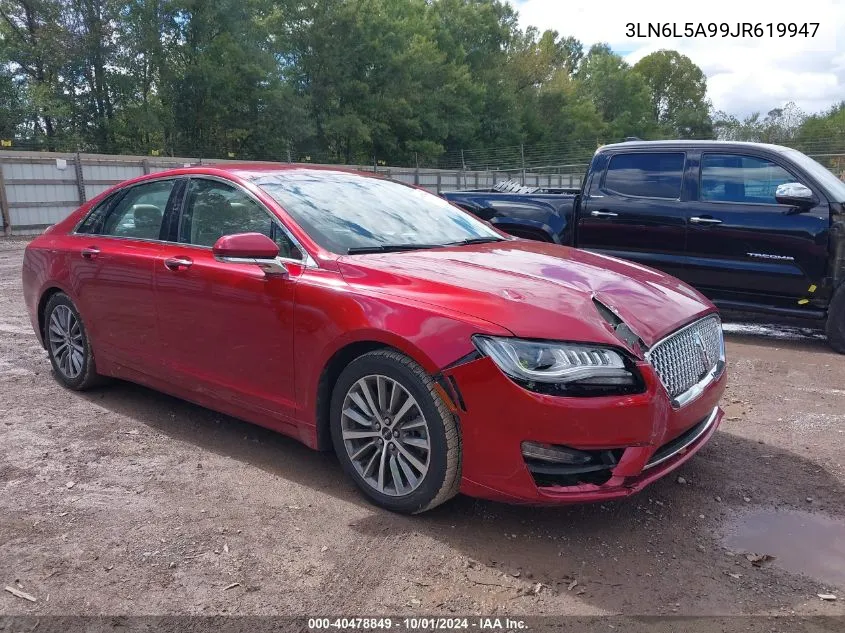 2018 Lincoln Mkz Premiere VIN: 3LN6L5A99JR619947 Lot: 40478849