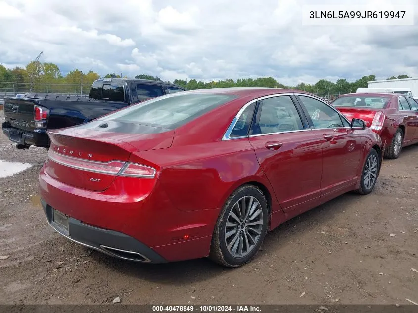 2018 Lincoln Mkz Premiere VIN: 3LN6L5A99JR619947 Lot: 40478849