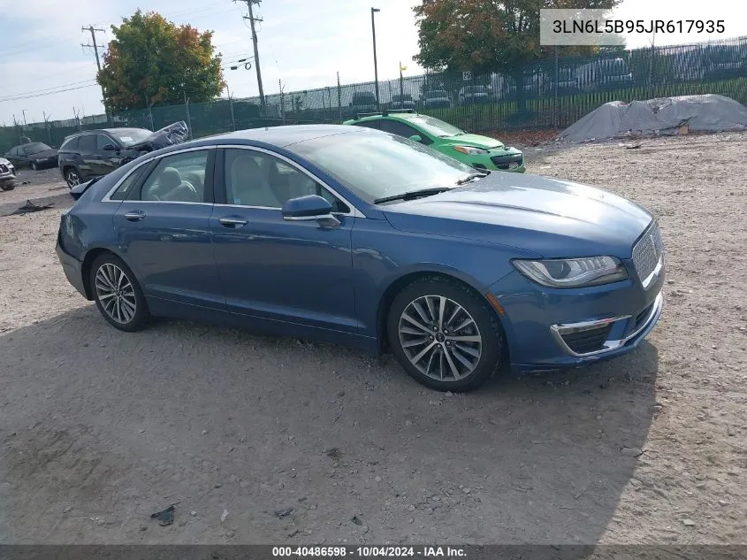 2018 Lincoln Mkz Premiere VIN: 3LN6L5B95JR617935 Lot: 40486598