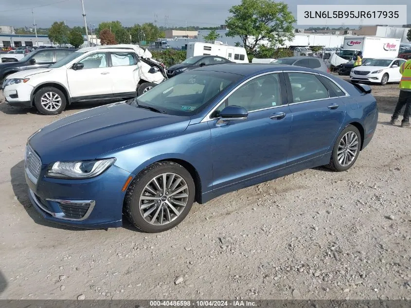 2018 Lincoln Mkz Premiere VIN: 3LN6L5B95JR617935 Lot: 40486598