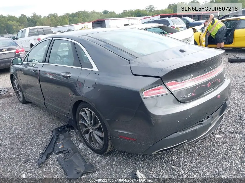 2018 Lincoln Mkz Reserve VIN: 3LN6L5FC7JR607218 Lot: 40522705