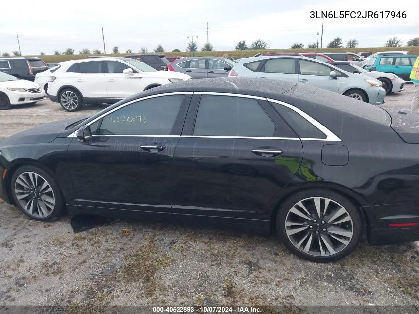 2018 Lincoln Mkz Reserve VIN: 3LN6L5FC2JR617946 Lot: 40522893