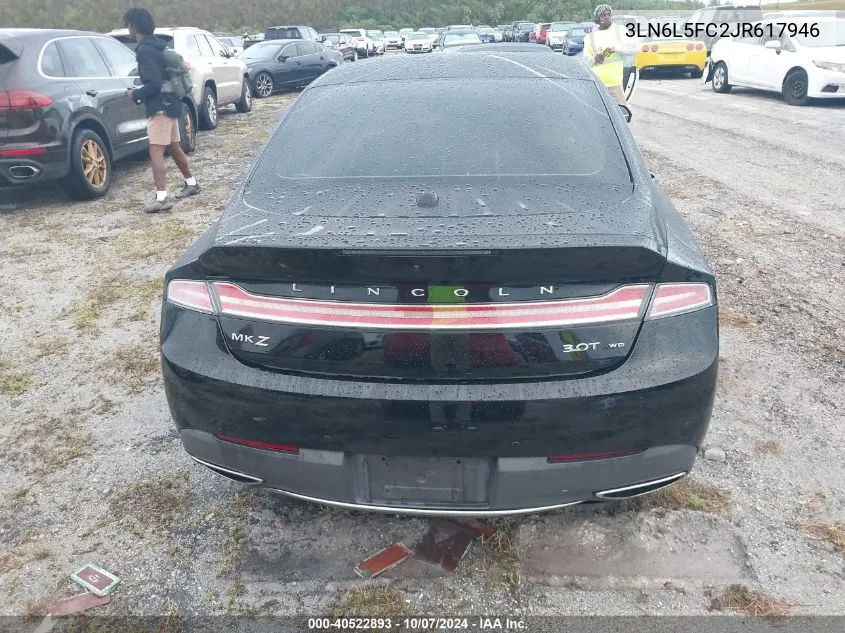 3LN6L5FC2JR617946 2018 Lincoln Mkz Reserve