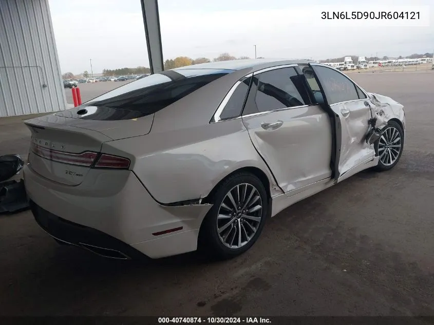 2018 Lincoln Mkz Select VIN: 3LN6L5D90JR604121 Lot: 40740874