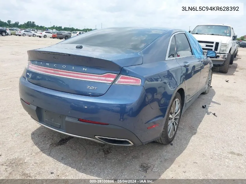 3LN6L5C94KR628392 2019 Lincoln Mkz Reserve I