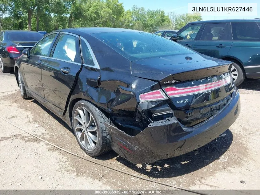 2019 Lincoln Mkz Hybrid Reserve I VIN: 3LN6L5LU1KR627446 Lot: 39565939