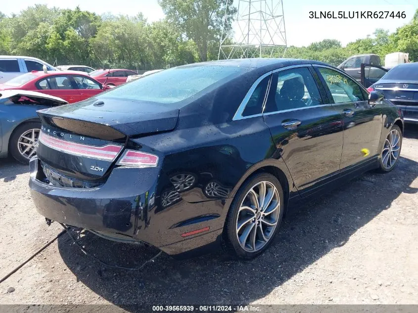 2019 Lincoln Mkz Hybrid Reserve I VIN: 3LN6L5LU1KR627446 Lot: 39565939