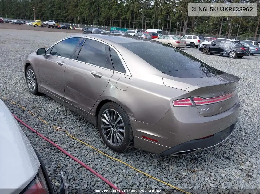 3LN6L5KU3KR633962 2019 Lincoln Mkz Hybrid Standard