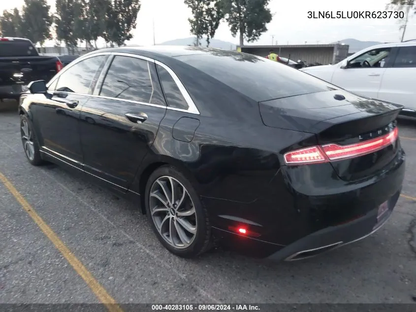 2019 Lincoln Mkz Hybrid Reserve I VIN: 3LN6L5LU0KR623730 Lot: 40283105