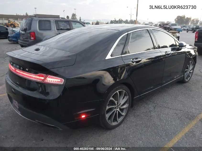 2019 Lincoln Mkz Hybrid Reserve I VIN: 3LN6L5LU0KR623730 Lot: 40283105