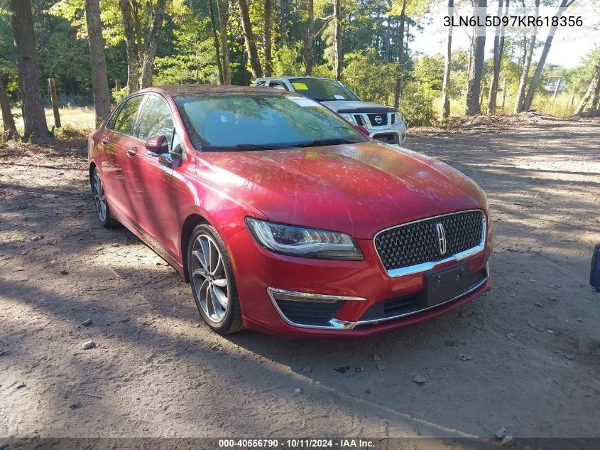 2019 Lincoln Mkz Reserve I VIN: 3LN6L5D97KR618356 Lot: 40556790