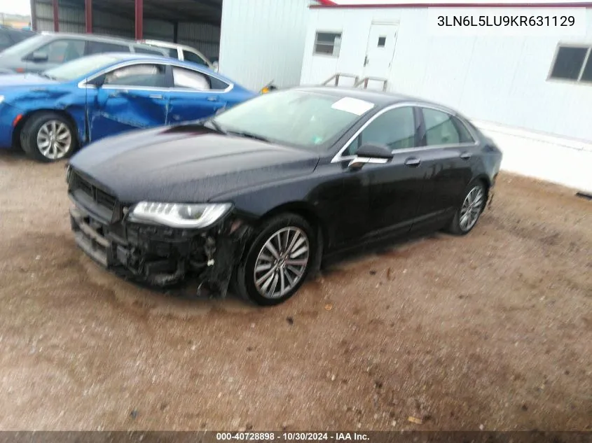 2019 Lincoln Mkz Hybrid Reserve I VIN: 3LN6L5LU9KR631129 Lot: 40728898