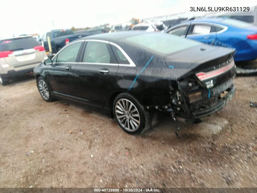 3LN6L5LU9KR631129 2019 Lincoln Mkz Hybrid Reserve I