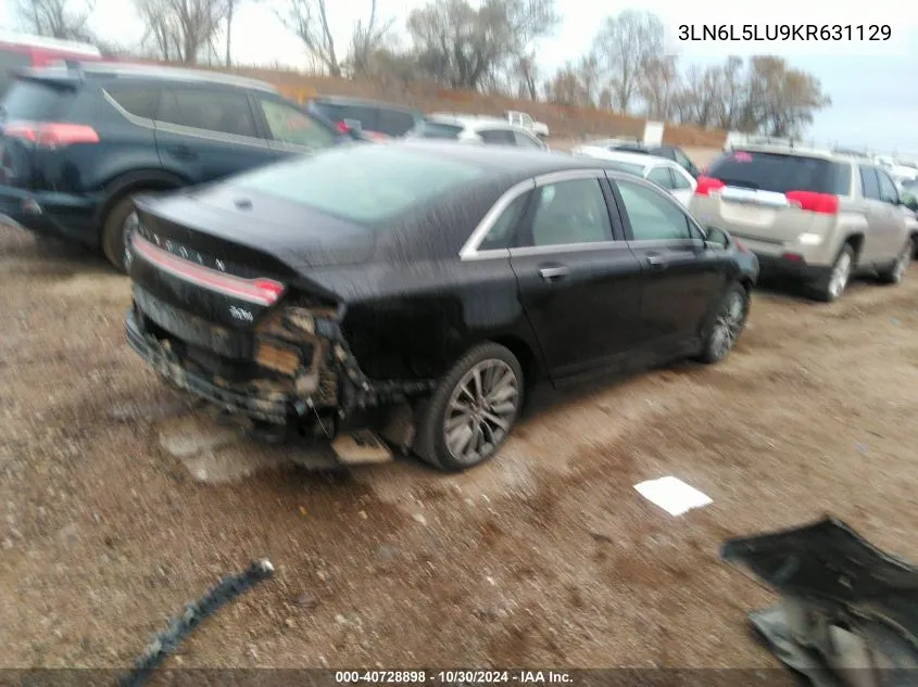 2019 Lincoln Mkz Hybrid Reserve I VIN: 3LN6L5LU9KR631129 Lot: 40728898