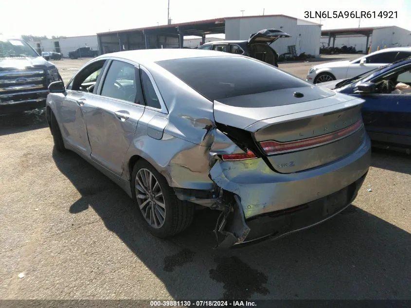 2020 Lincoln Mkz Standard VIN: 3LN6L5A96LR614921 Lot: 39881130