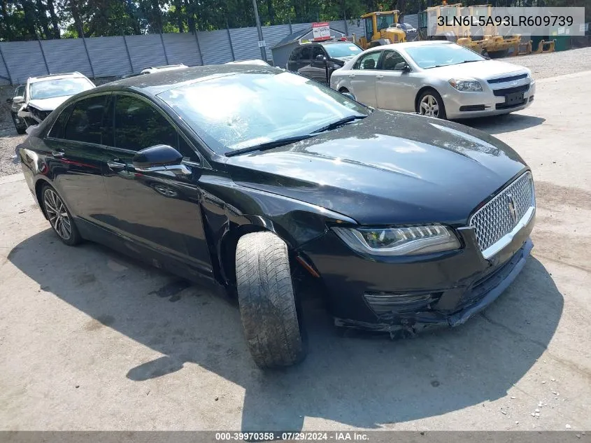 2020 Lincoln Mkz Standard VIN: 3LN6L5A93LR609739 Lot: 39970358