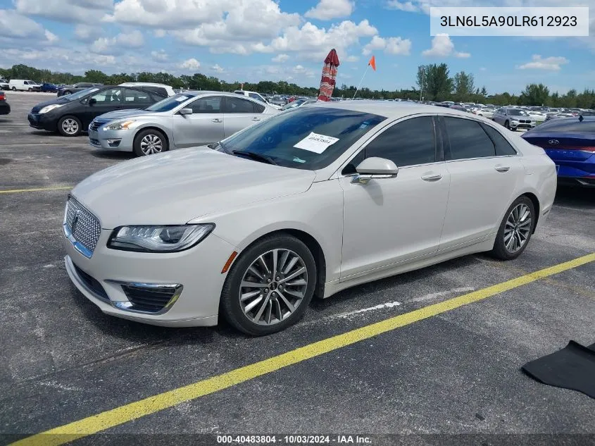 2020 Lincoln Mkz Standard VIN: 3LN6L5A90LR612923 Lot: 40483804