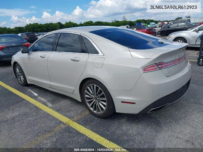 2020 Lincoln Mkz Standard VIN: 3LN6L5A90LR612923 Lot: 40483804