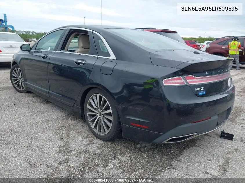 2020 Lincoln Mkz VIN: 3LN6L5A95LR609595 Lot: 40541886