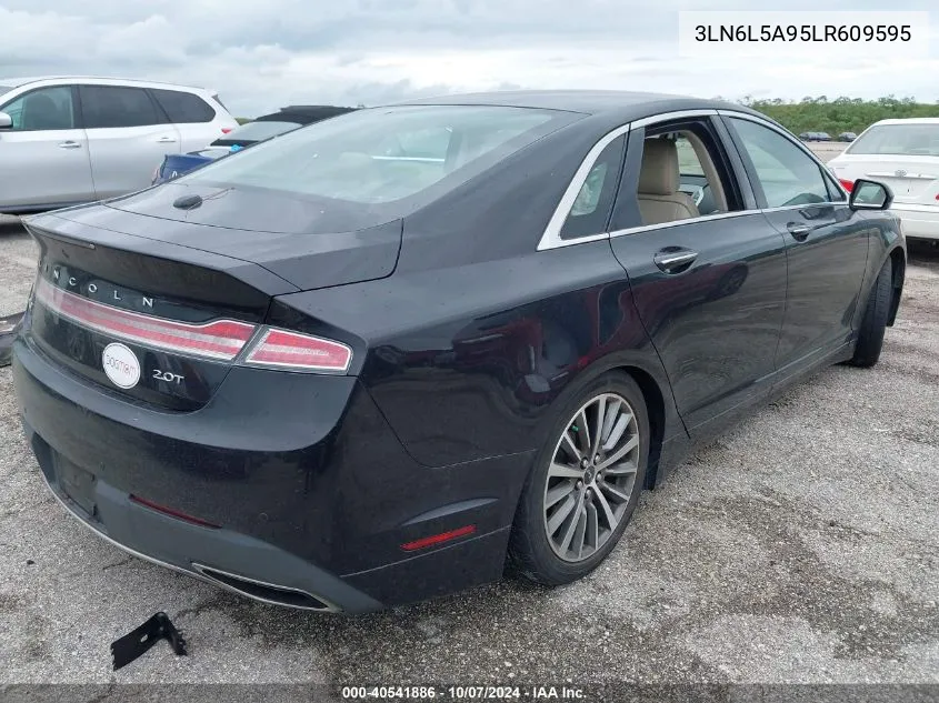 2020 Lincoln Mkz VIN: 3LN6L5A95LR609595 Lot: 40541886