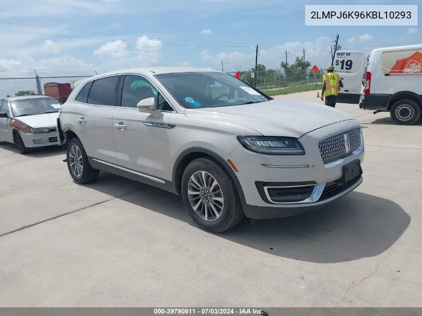 2LMPJ6K96KBL10293 2019 Lincoln Nautilus Select