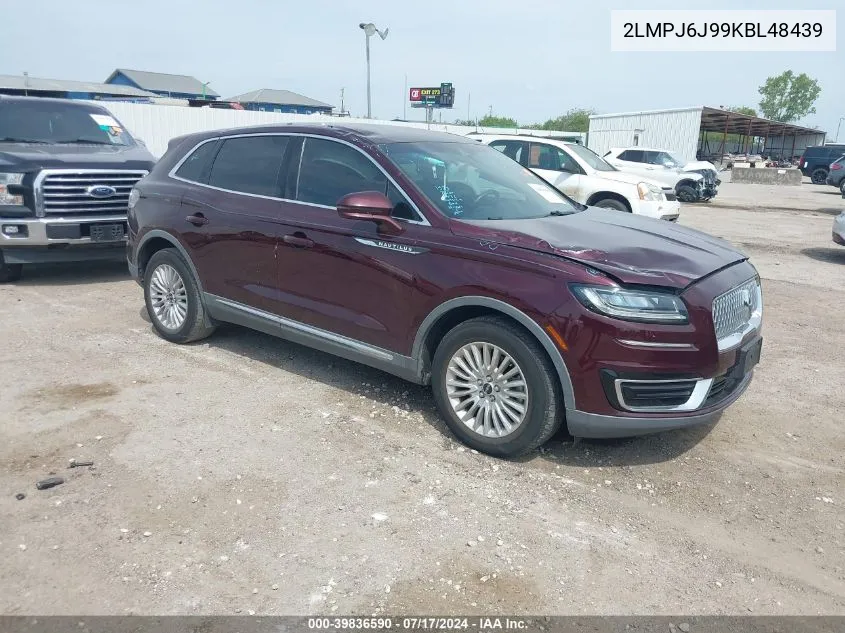 2LMPJ6J99KBL48439 2019 Lincoln Nautilus Standard