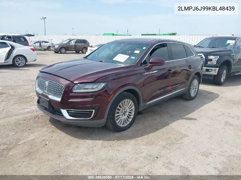 2LMPJ6J99KBL48439 2019 Lincoln Nautilus Standard