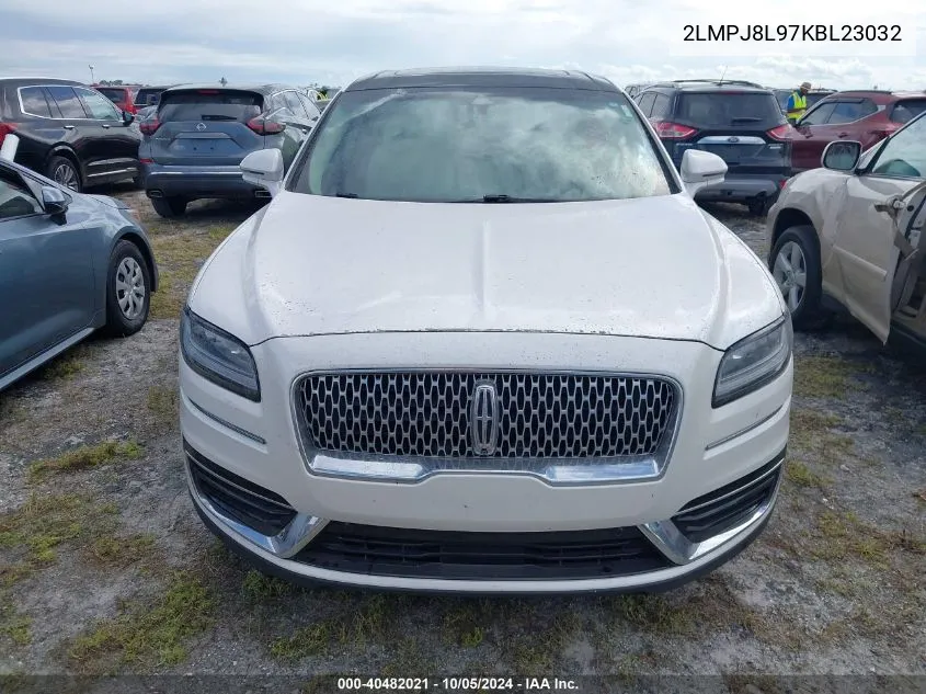 2019 Lincoln Nautilus Reserve VIN: 2LMPJ8L97KBL23032 Lot: 40482021