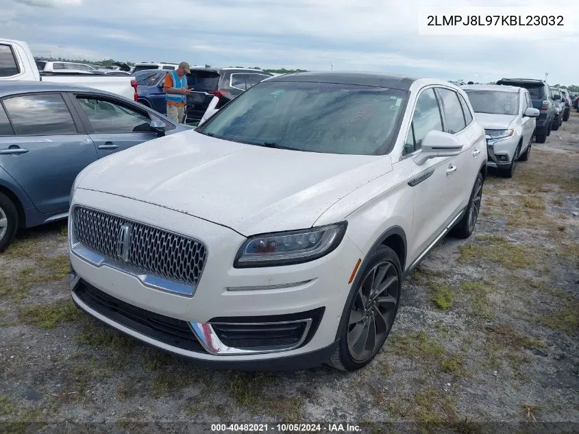 2019 Lincoln Nautilus Reserve VIN: 2LMPJ8L97KBL23032 Lot: 40482021